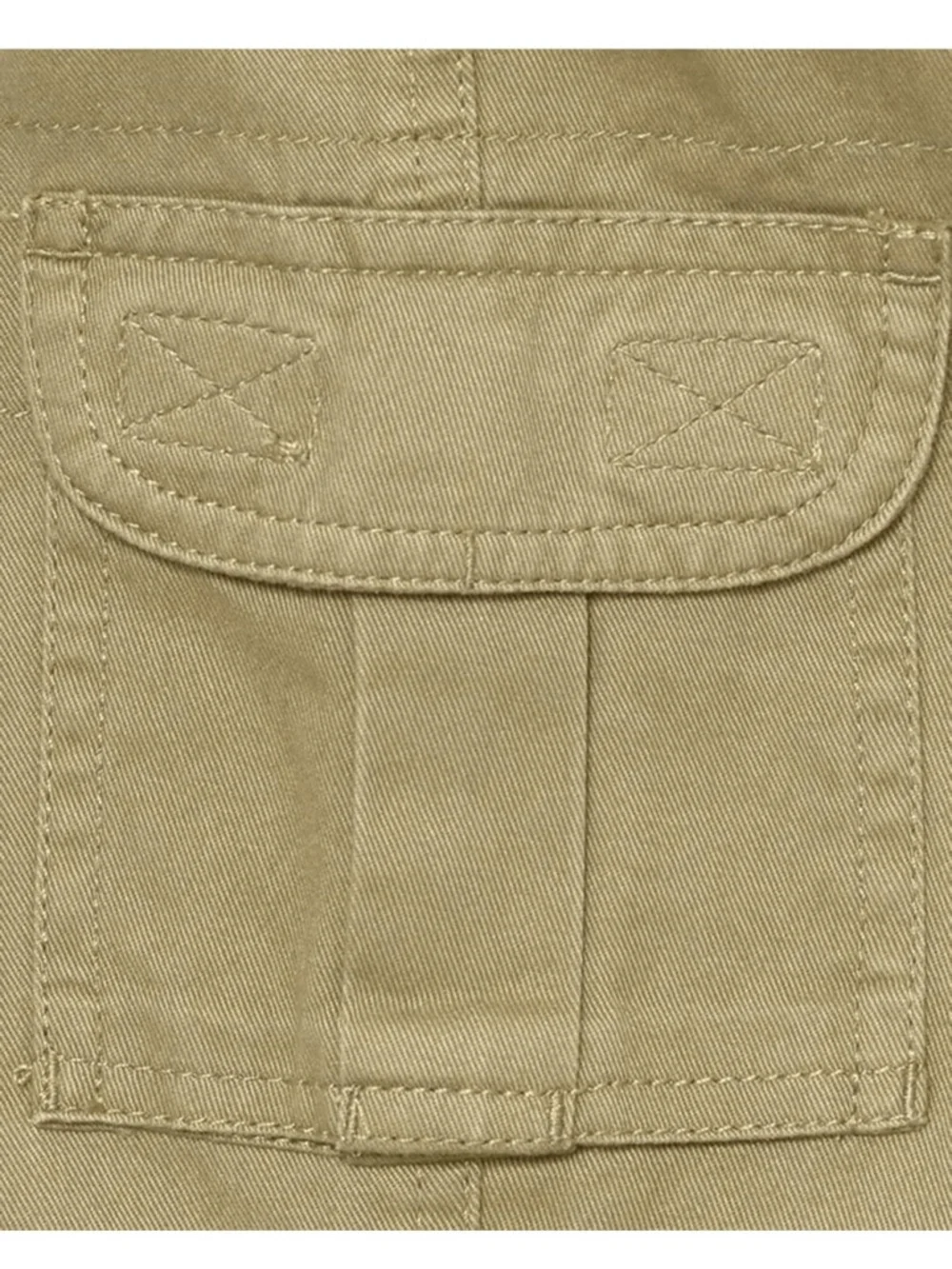 The Children's Place Boys 14 Flax Khaki Uniform Mid Rise Pull on Cargo Pants D2